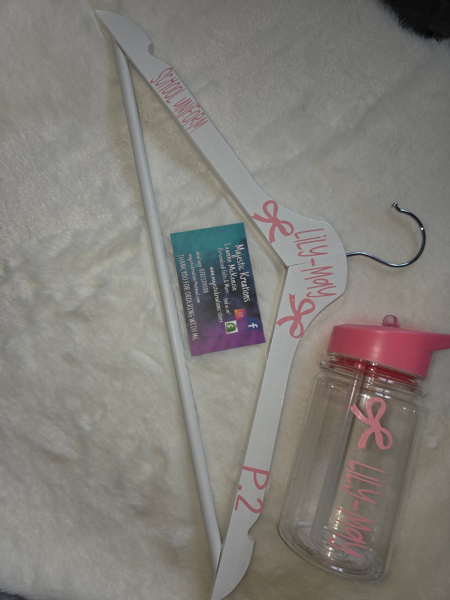School water bottle & hanger