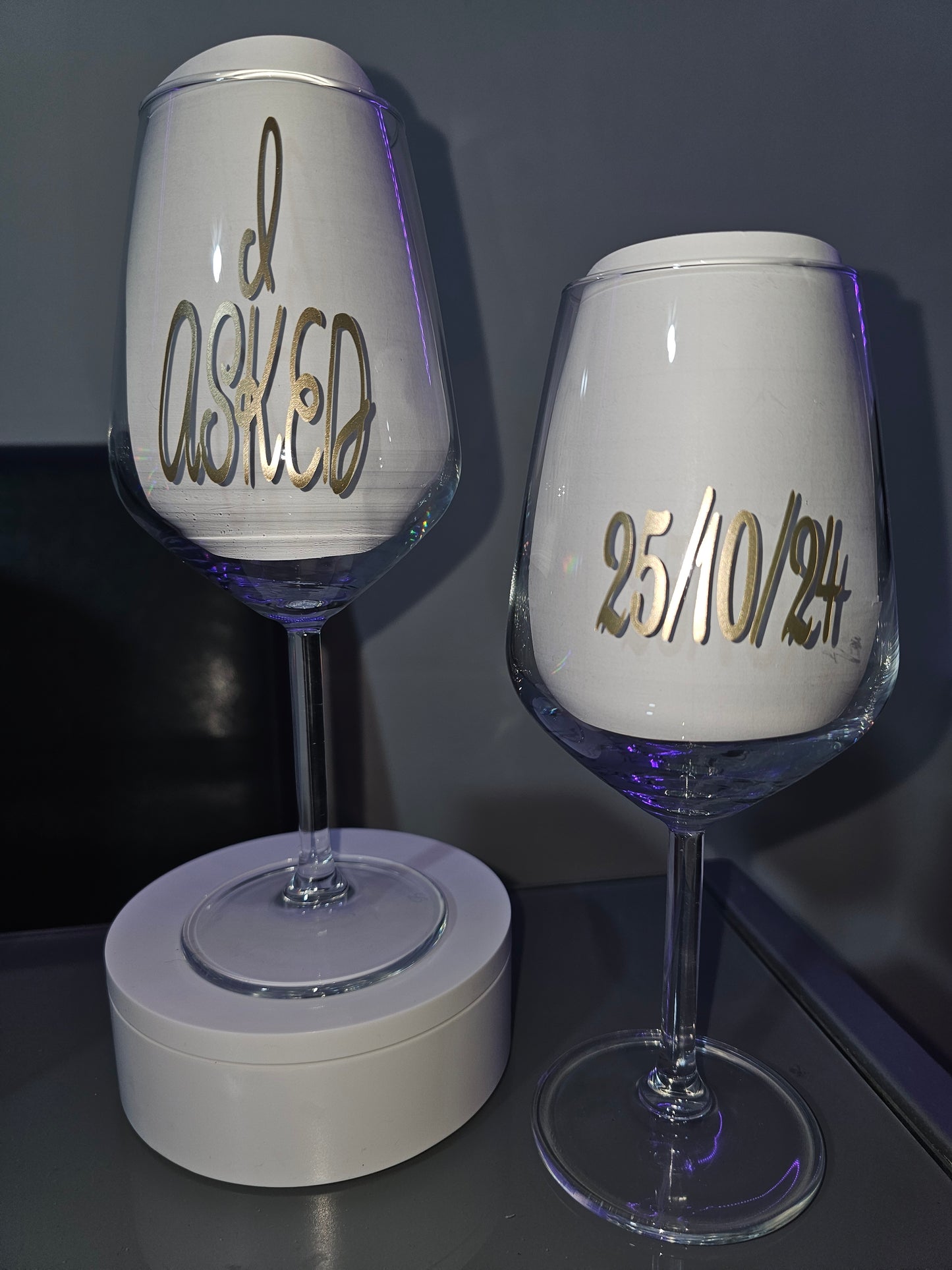 VINYL WINE GLASSES