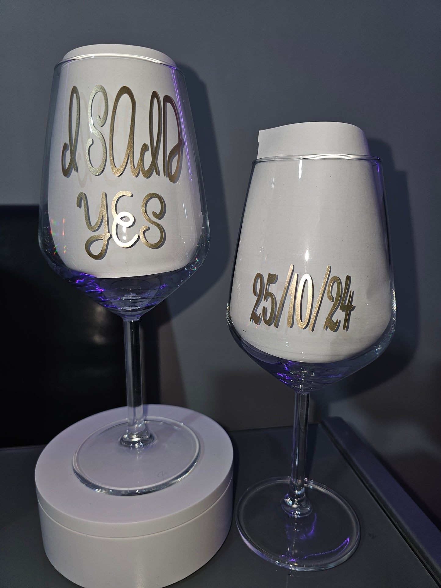 VINYL WINE GLASSES