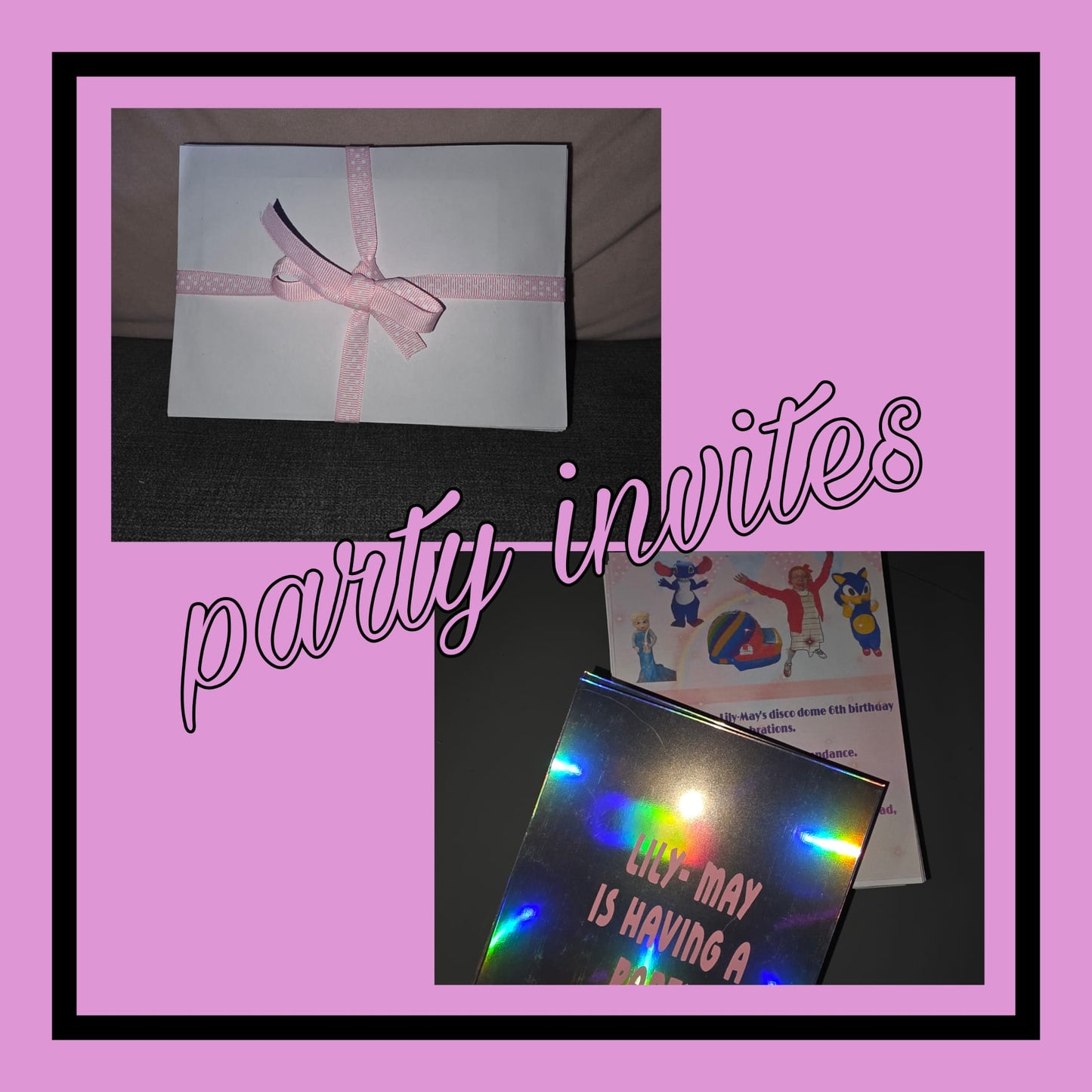 Personalised Party Invitations