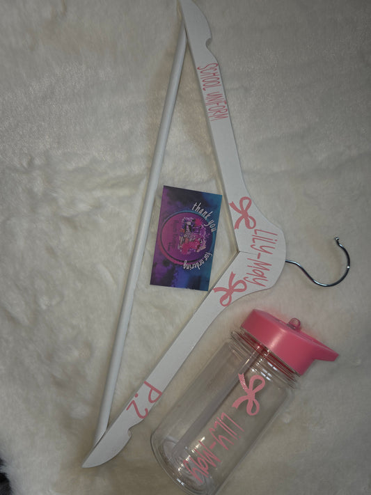 School water bottle & hanger