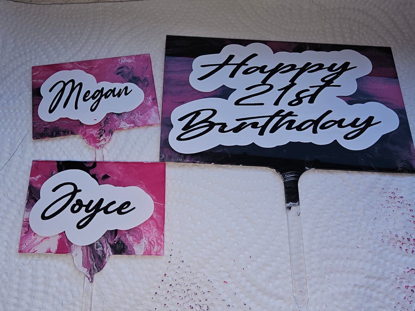 Acrylic Cake Topper