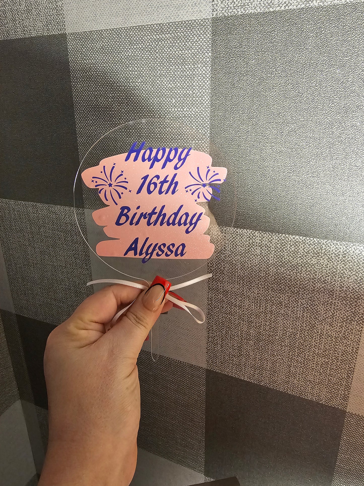 Acrylic Cake Topper
