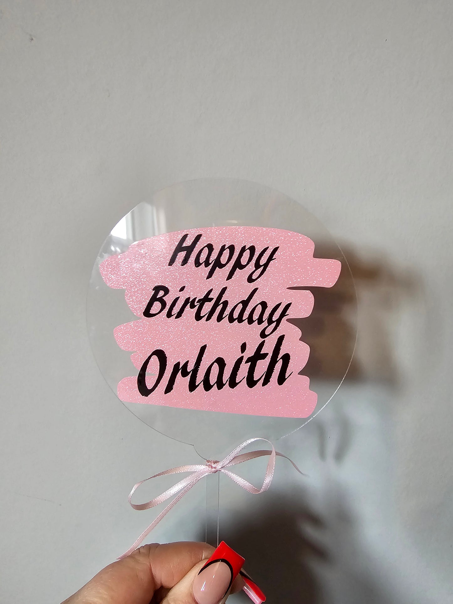 Acrylic Cake Topper